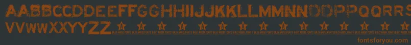 ACIDL    Font – Brown Fonts on Black Background