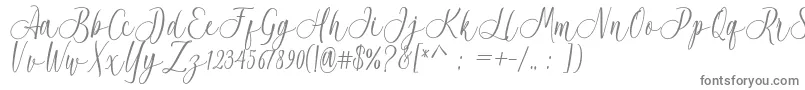 Acrobad-Schriftart – Graue Schriften auf weißem Hintergrund