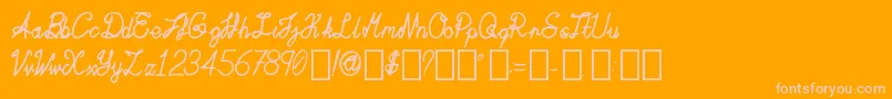 ActaAmour Regular Font – Pink Fonts on Orange Background