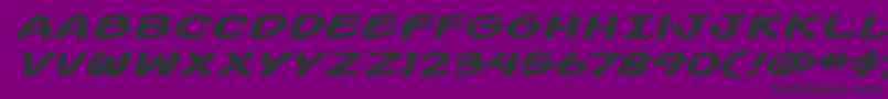 fuente Action Man Extended Bold Italic – Fuentes Negras Sobre Fondo Morado