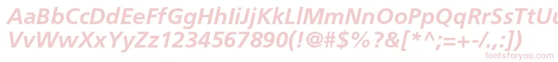 AgforeignerlightcBolditalic Font – Pink Fonts on White Background