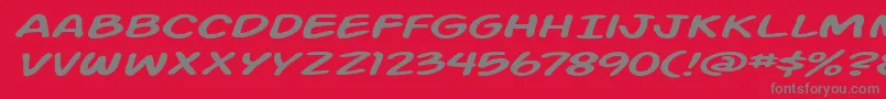 More about Action Man Extended Italic Font Action Man Extended Italic Font – Gray Fonts on Red Background