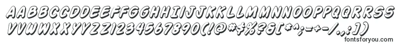 Czcionka Action Man Shaded Italic – pogrubione fonty