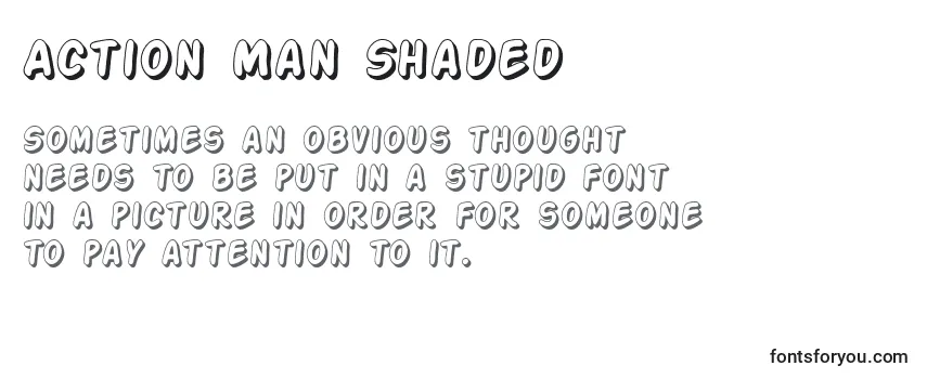Action Man Shaded Font