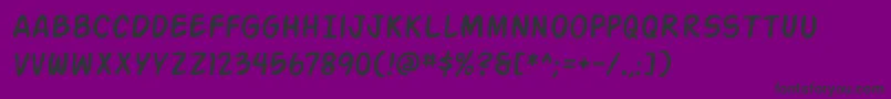 Action Man Font – Black Fonts on Purple Background