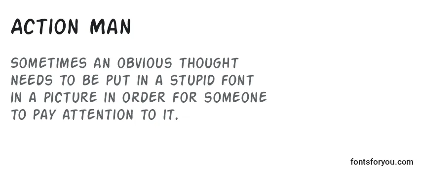 Review of the Action Man Font