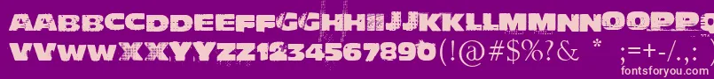 Actu Font – Pink Fonts on Purple Background