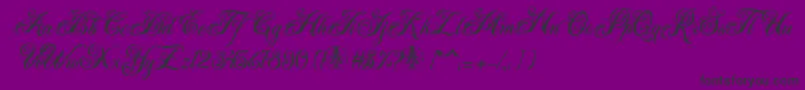 Acuentre Personal Use Only Font – Black Fonts on Purple Background