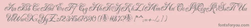 Acuentre Personal Use Only Font – Gray Fonts on Pink Background