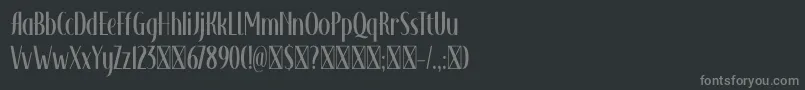 フォントAdagietto DEMO – 黒い背景に灰色の文字