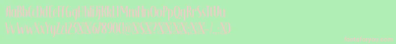 Adagietto DEMO Font – Pink Fonts on Green Background