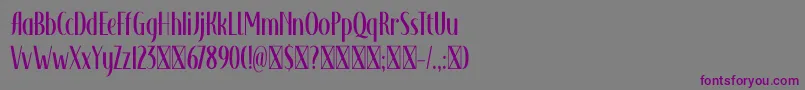 Adagietto DEMO Font – Purple Fonts on Gray Background
