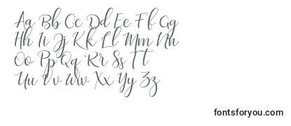 フォントAdaline script   regular