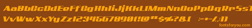 ADDCN    Font – Orange Fonts on Brown Background