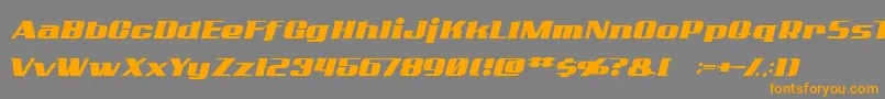 ADDCN    Font – Orange Fonts on Gray Background