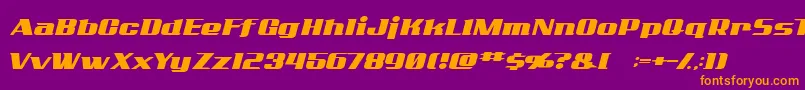 ADDCN    Font – Orange Fonts on Purple Background