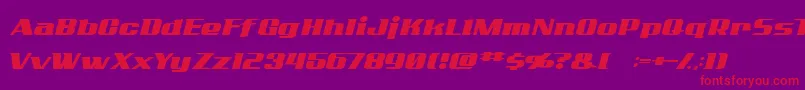 ADDCN    Font – Red Fonts on Purple Background