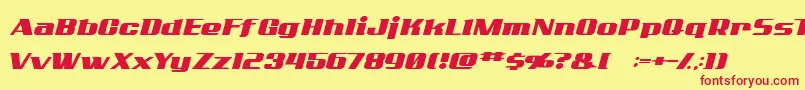 ADDCN    Font – Red Fonts on Yellow Background