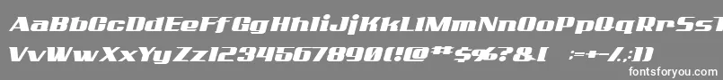 フォントADDCN    – 灰色の背景に白い文字