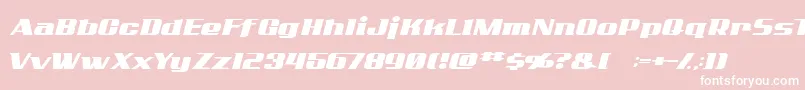 ADDCN    Font – White Fonts on Pink Background