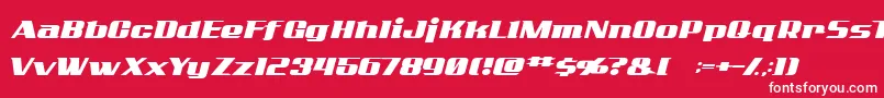 フォントADDCN    – 赤い背景に白い文字