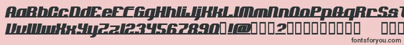 ADDLN    Font – Black Fonts on Pink Background