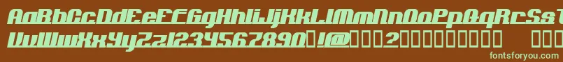 ADDLN    Font – Green Fonts on Brown Background