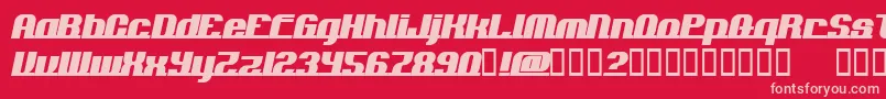 ADDLN    Font – Pink Fonts on Red Background