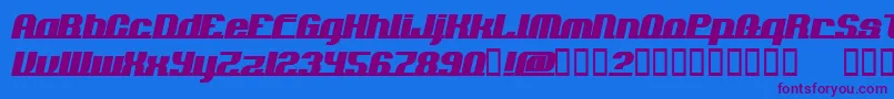 ADDLN    Font – Purple Fonts on Blue Background