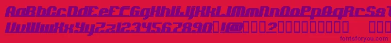 ADDLN    Font – Purple Fonts on Red Background