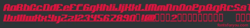 ADDLN    Font – Red Fonts on Black Background