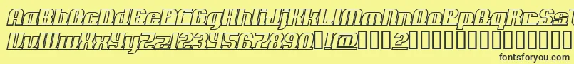 ADDLO    Font – Black Fonts on Yellow Background