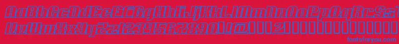 ADDLO    Font – Blue Fonts on Red Background