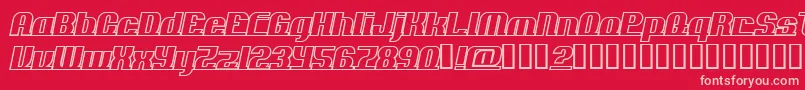 Шрифт ADDLO    – розовые шрифты на красном фоне