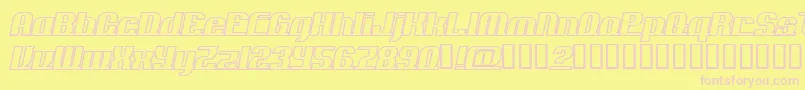 ADDLO    Font – Pink Fonts on Yellow Background