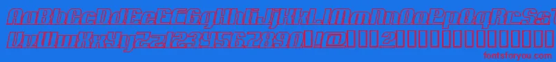 ADDLO    Font – Red Fonts on Blue Background