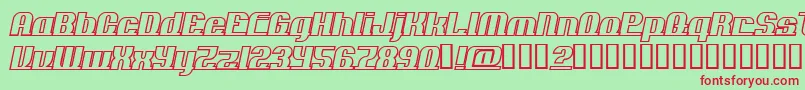 ADDLO    Font – Red Fonts on Green Background