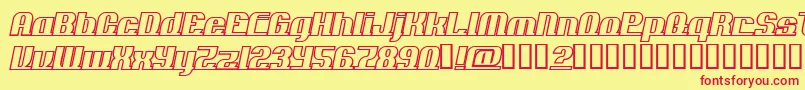 ADDLO    Font – Red Fonts on Yellow Background