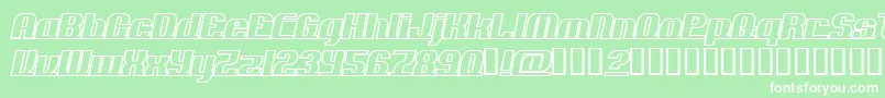 ADDLO    Font – White Fonts on Green Background