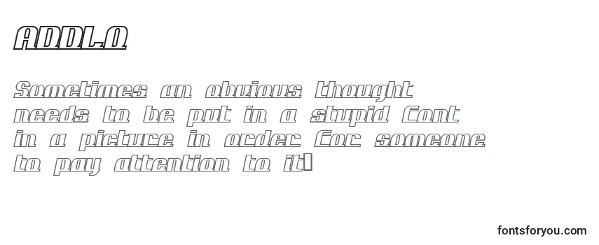 Schriftart ADDLO    (118728)