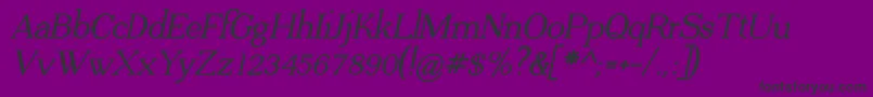 ADega Serif Bold Italic-Schriftart – Schwarze Schriften auf violettem Hintergrund