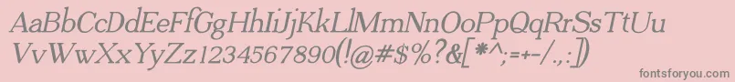 ADega Serif Bold Italic Font – Gray Fonts on Pink Background