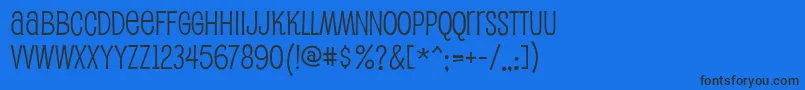 Pupcat Font – Black Fonts on Blue Background