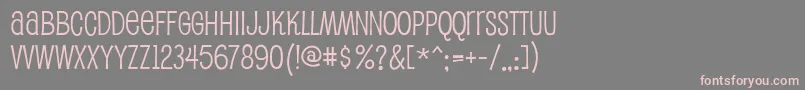 Pupcat Font – Pink Fonts on Gray Background