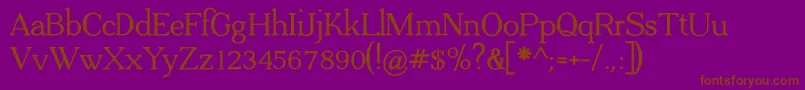 Fonte ADega Serif Bold – fontes marrons em um fundo roxo