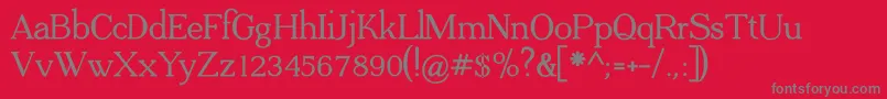 ADega Serif Bold Font – Gray Fonts on Red Background