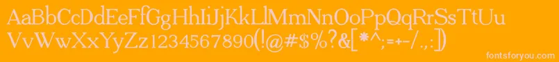 ADega Serif Bold Font – Pink Fonts on Orange Background