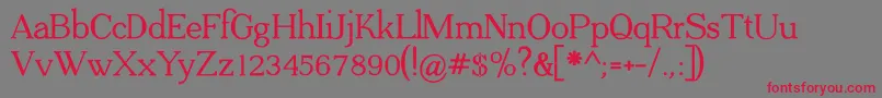 ADega Serif Bold Font – Red Fonts on Gray Background