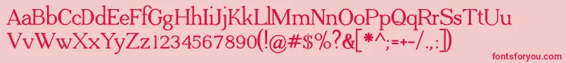 ADega Serif Bold Font – Red Fonts on Pink Background