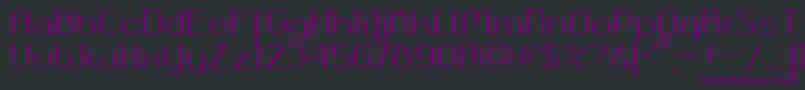 Okolaksregular-Schriftart – Violette Schriften auf schwarzem Hintergrund